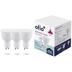 Pack De 3 Spots LED Connectés Bluetooth GU10 4,5W - Otio
