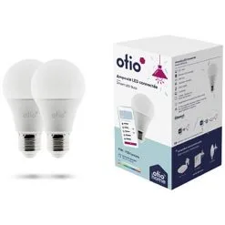 Pack De 2 Ampoules LED Connectées Bluetooth E27 9W - Otio
