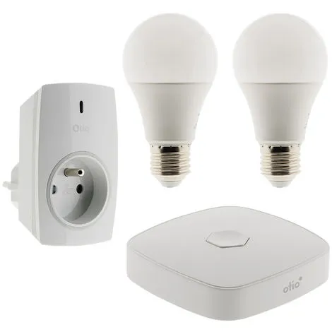 Pack De Démarrage Maison Connectée OtioHome (2 Ampoules, 1 Prise Et 1 Box) 1 Pack De Démarrage Maison Connectée OtioHome (2 Ampoules, 1 Prise Et 1 Box)