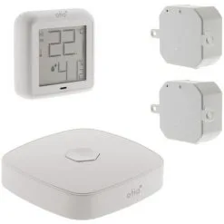 Pack De Démarrage Chauffage Connecté OtioHome (1 Thermomètre Hygromètre Connecté, 2 Modules Pour Radiateur, 1 Box)
