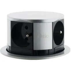 Bloc Multiprise Encastrable Compact 4 Prises 16A 2P+T - Otio
