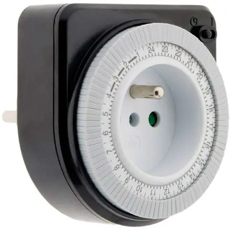 Programmateur Mécanique Noir - Otio 1 Programmateur Mécanique Noir - Otio