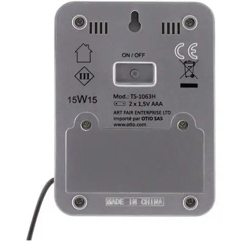 Thermomètre / Hygromètre Int/ext Bluetooth 4.0 Avec Capteur Filaire - Otio 3 Thermomètre / Hygromètre Int/ext Bluetooth 4.0 Avec Capteur Filaire - Otio – Image 3