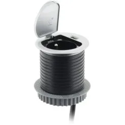 Bloc Prise Encastrable Compact Avec Clapet & Port Usb - Otio