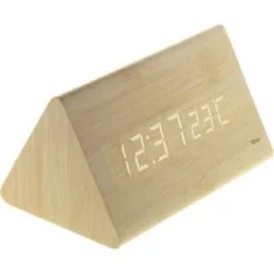 Thermomètre Prisme Finition Effet Pin Naturel - Otio