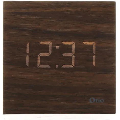 Thermomètre Cube Finition Effet Chêne - Otio 2 Thermomètre Cube Finition Effet Chêne - Otio – Image 2