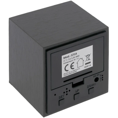 Thermomètre Cube Finition Effet ébène - Otio 3 Thermomètre Cube Finition Effet ébène - Otio – Image 3