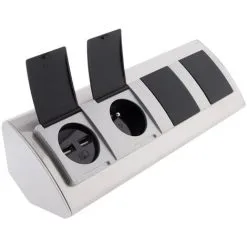 Multiprise D'angle Avec Clapets De Protection 3 Prises + 2 USB - Otio