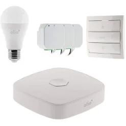 Pack De Démarrage OtioHome (3 Modules Volets Roulant + 1 Télécommande + 1 Box + 1 Ampoule Wifi)