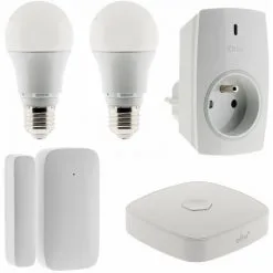Pack De Démarrage Maison Connectée OtioHome T1 (2 Ampoules + 1 Détecteur + 1 Prise + 1 Box )