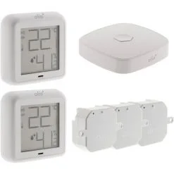 Pack De Démarrage Chauffage Connecté OtioHome (2 Thermomètres , 3 Modules Pour Radiateur, 1 Box)