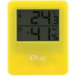 Thermomètre / Hygromètre Intérieur Magnétique - Jaune - Otio -OTIO Soldes Boutique 3523165 3