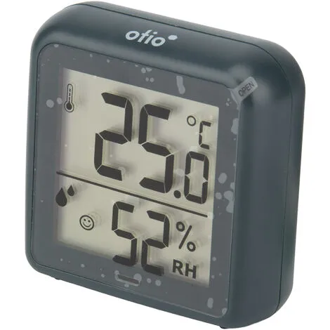 Thermomètre - Hygromètre Intérieur Gris Anthracite - Otio 3 Thermomètre - Hygromètre Intérieur Gris Anthracite - Otio – Image 3