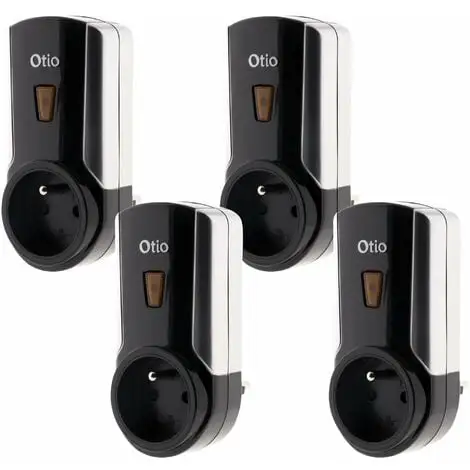 Lot De 4 Prises Télécommandées Avec Variateur PTV-8007 - Eclairages - Otio 1 Lot De 4 Prises Télécommandées Avec Variateur PTV-8007 - Eclairages - Otio