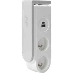 Bloc Multiprise Gekko Clipsable Avec Chargeurs USB Blanc - OTIO