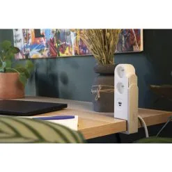 Bloc Multiprise Gekko Clipsable Avec Chargeurs USB Blanc - OTIO -OTIO Soldes Boutique 63556856 4