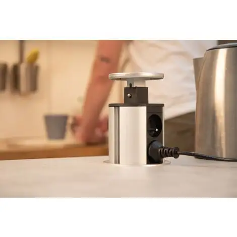 Bloc Cuisine Escamotable Ø100mm 4 Prises - Otio 5 Bloc Cuisine Escamotable Ø100mm 4 Prises - Otio – Image 5