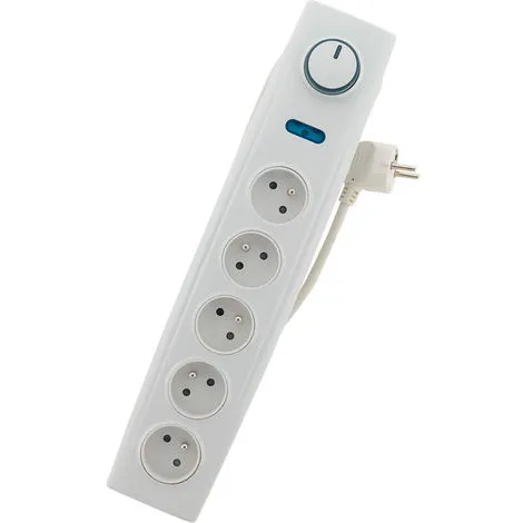Bloc Multiprise Parafoudre 5 Prises Avec Interrupteur - Otio 2 Bloc Multiprise Parafoudre 5 Prises Avec Interrupteur - Otio – Image 2