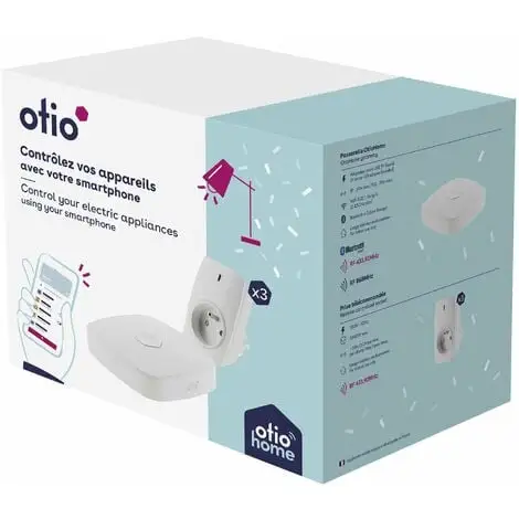 Lot De 3 Prises Connectées Avec Passerelle WIFI - Otio -OTIO Soldes Boutique 7517109 1