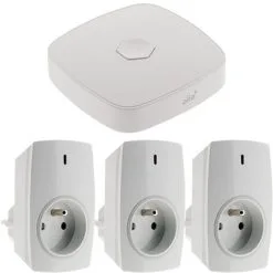 Lot De 3 Prises Connectées Avec Passerelle WIFI - Otio 5 Lot De 3 Prises Connectées Avec Passerelle WIFI - Otio -OTIO Soldes Boutique 7517109 3