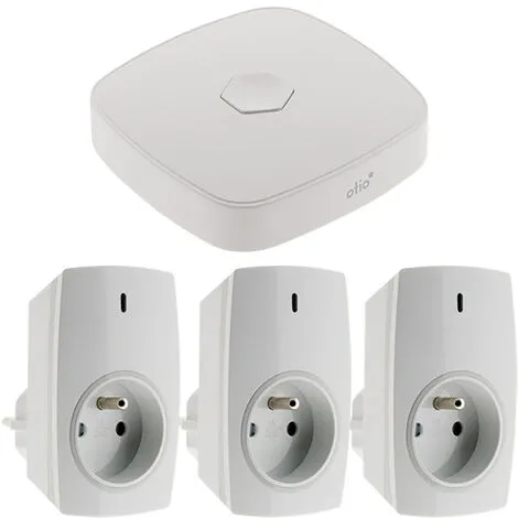 Lot De 3 Prises Connectées Avec Passerelle WIFI - Otio 3 Lot De 3 Prises Connectées Avec Passerelle WIFI - Otio – Image 3