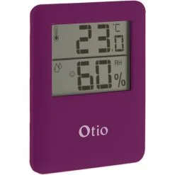 Thermomètre Hygromètre Magnétique à écran LCD - Violet - Otio